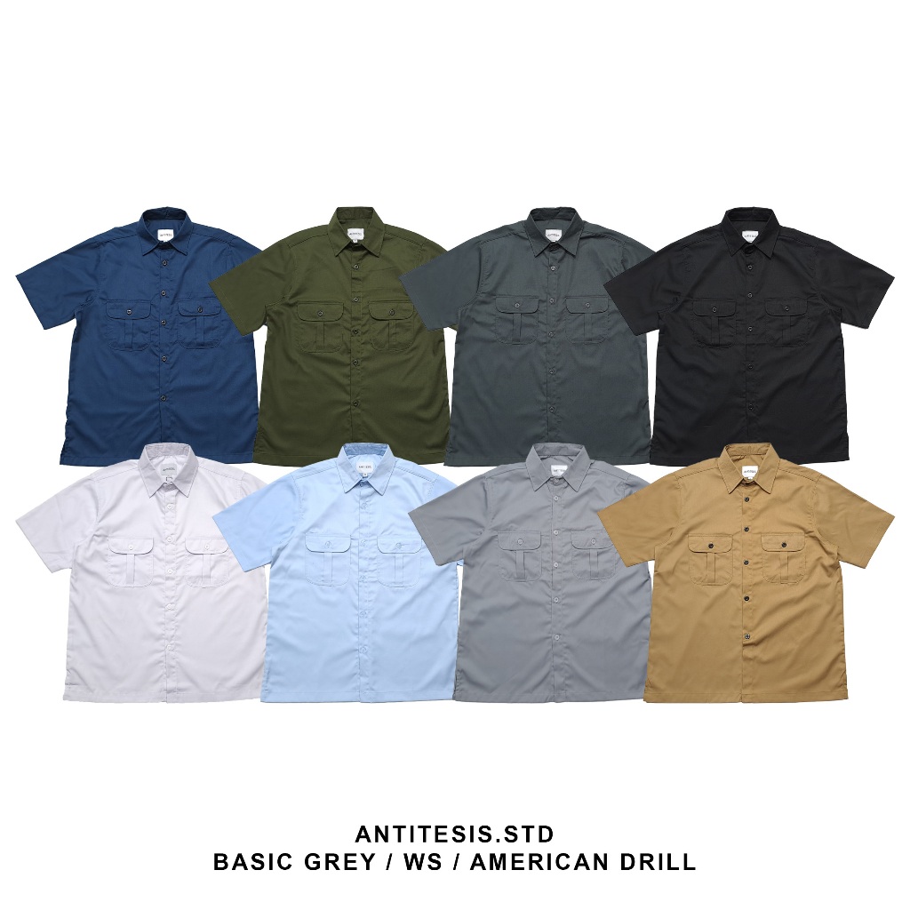 Kemeja Pria Workshirt Kemeja Kerja - Kemeja Kerja Polos - Premium Workshirt