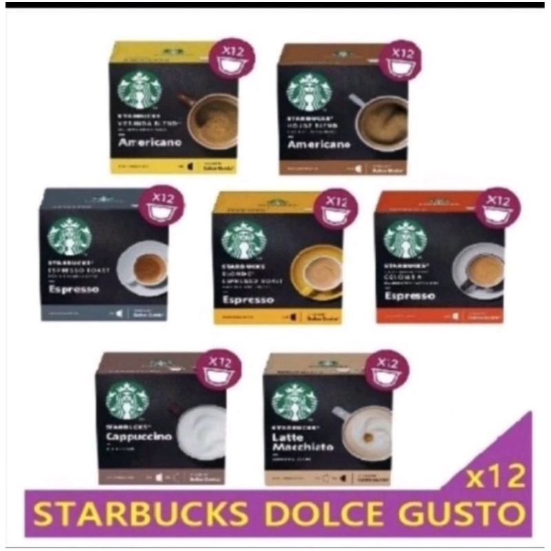

Starbucks Dolce gusto kopi kapsul collection coffee capsule