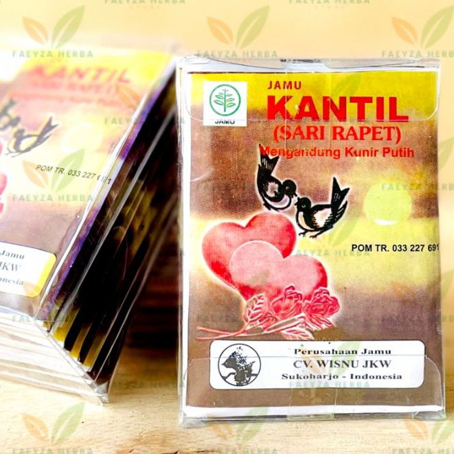 

Jamu Kantil Sarirapet serbuk Isi 10 Sachet Cap Wisnu JKW Asli