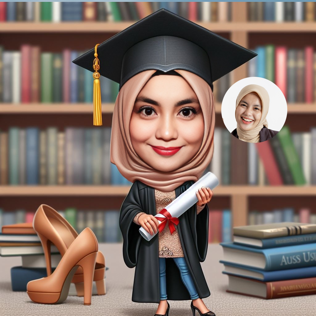 JASA EDIT FOTO KARIKATUR WISUDA