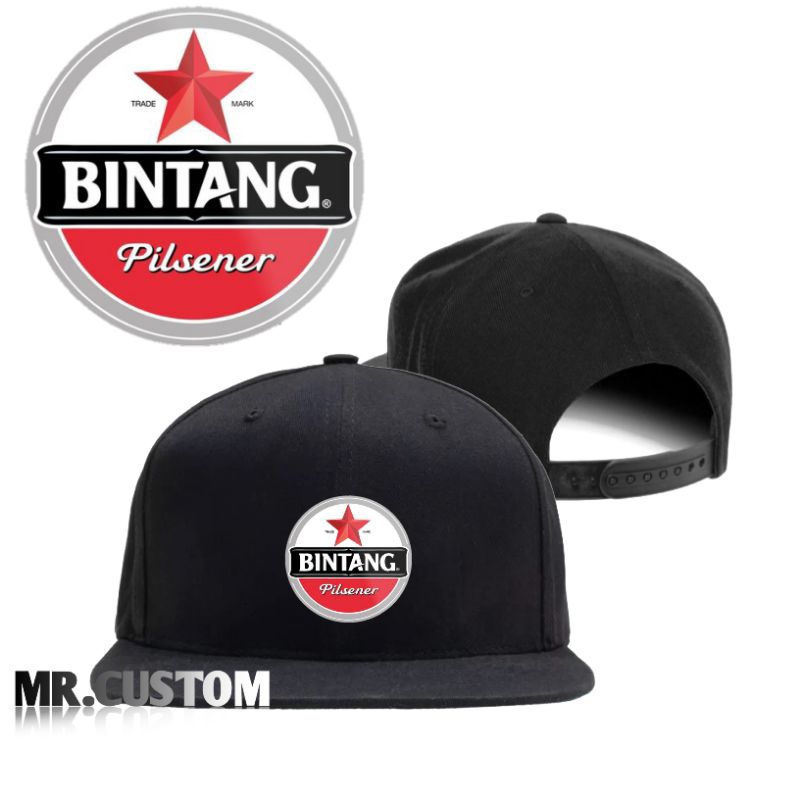 Topi Snapback Premium Bintang Logo - Topi Snapback Jaring Casual Dewasa