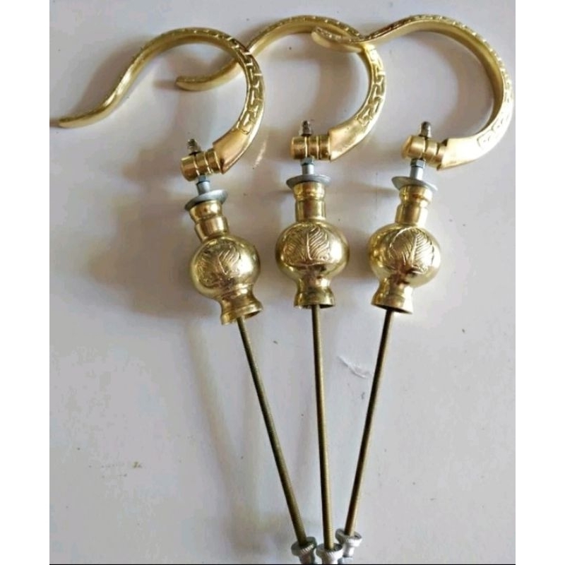 Gantungan sangkar burung warna gold sangkar kotak atau cungkok