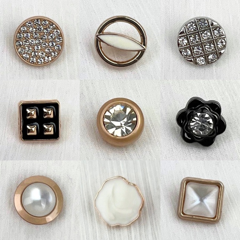 Kancing Kecil 115mm Cantik Mewah Unik  Kemeja  Kancing baju bayi Import Mix ART C5E9