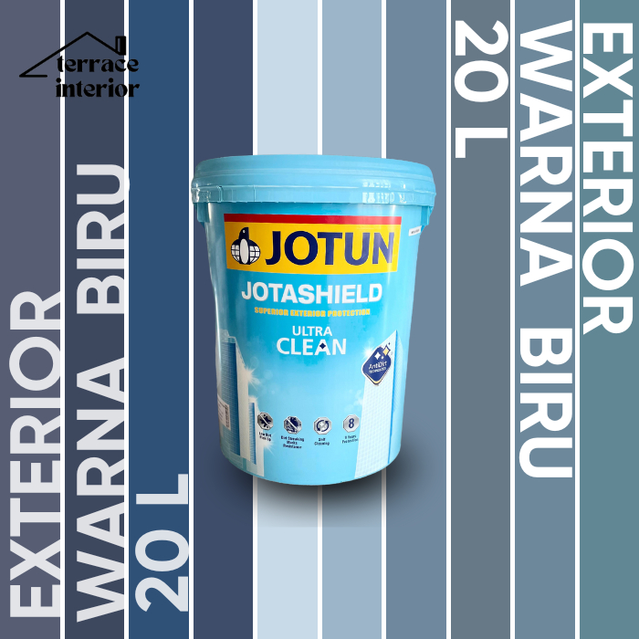 Cat Tembok Jotashield Ultra Clean Jotun warna Biru 20 L
