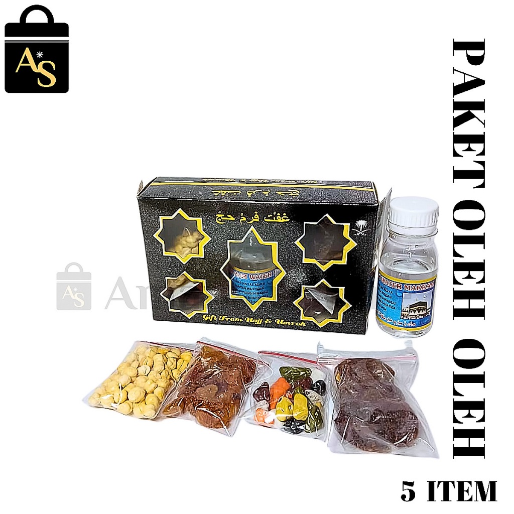 

Paket Oleh Oleh Haji Dan Umroh 5 Item Air Zam Zam 60 ml