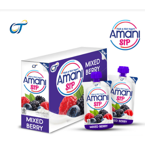 

Amani Yogurt SIP Mixed Berry - 6 Pcs