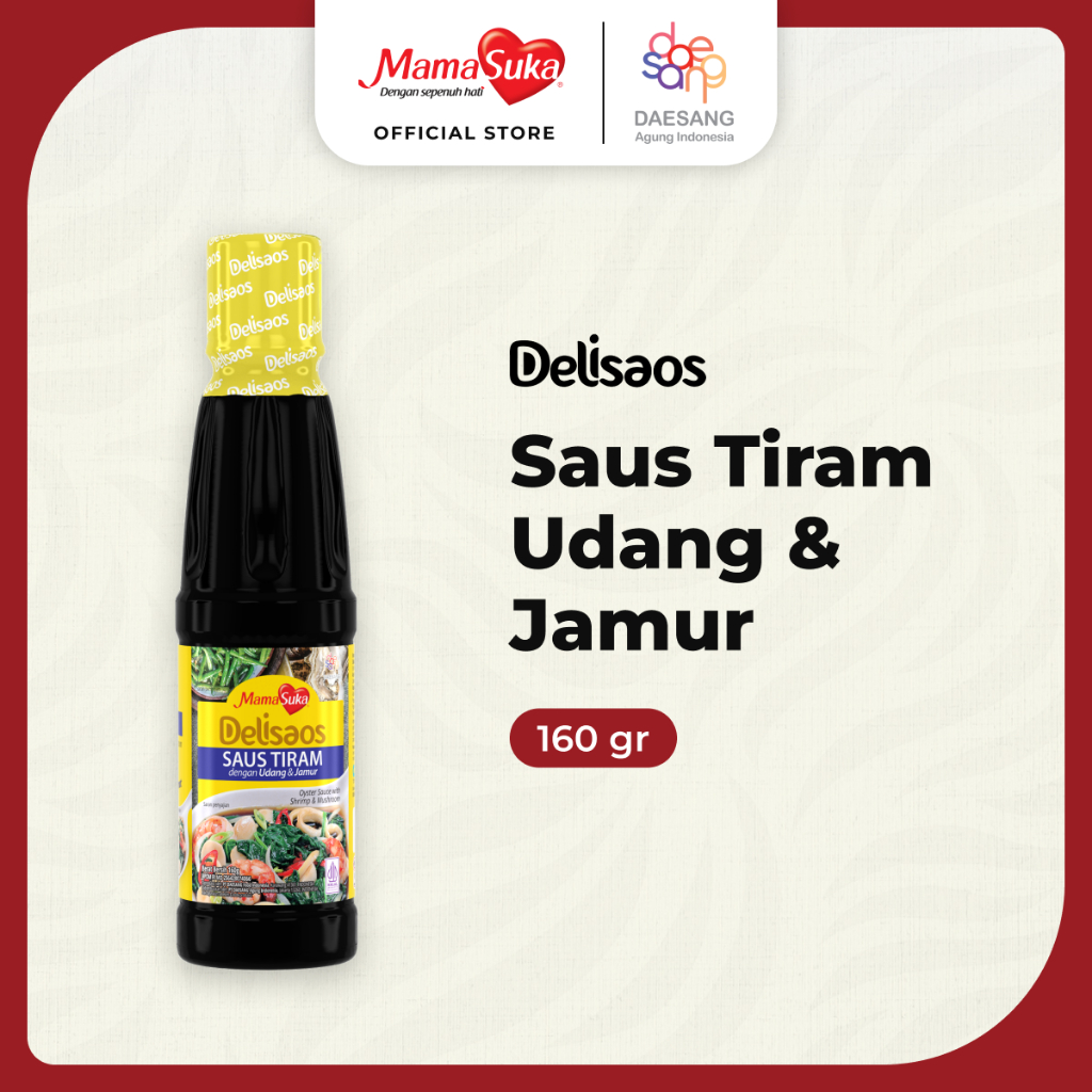 

MamaSuka - Delisaos Saus Tiram Udang & Jamur 160 ml