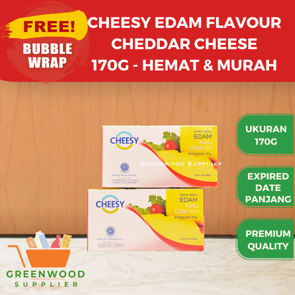 

Cheesy Edam Flavour / Keju Rasa Edam 170 Gram