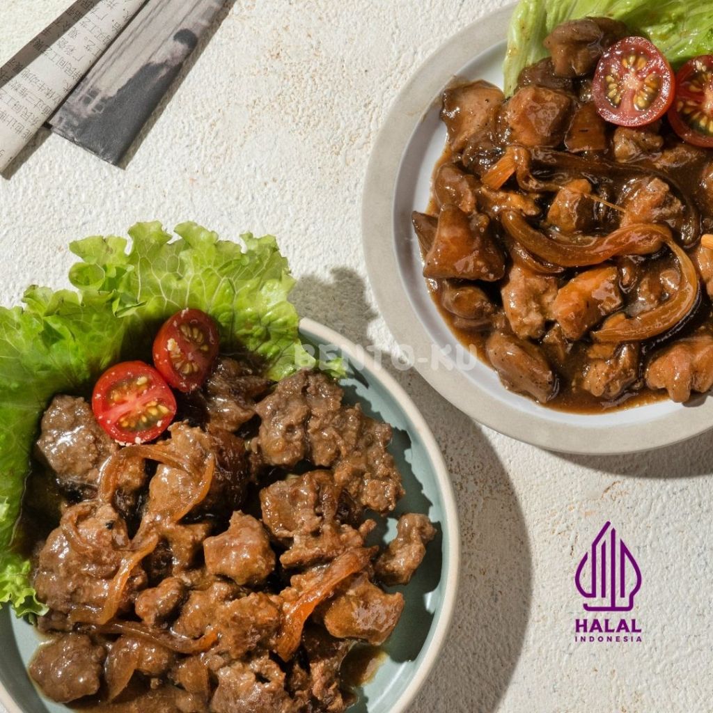 

Promo 7.7 BENTO-KU CHICKEN TERIYAKI / YAKINIKU HALAL 1 PACK ISI 2 PCS