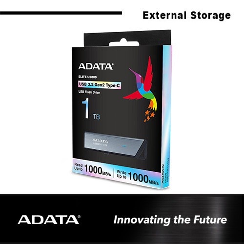 SSD ADATA UE800 1TB - SSD Portable / External SSD USB 3.2 Gen2 Type-C- Gatotkaca Electronics