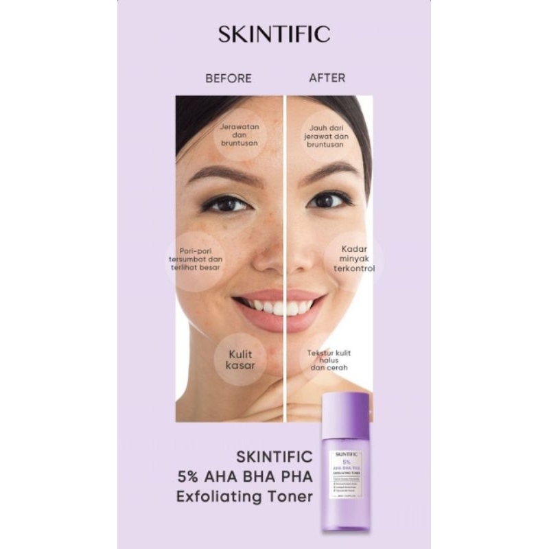 Skintific 5% AHA BHA PHA Exfoliating Toner - Skintific EXFO TONER