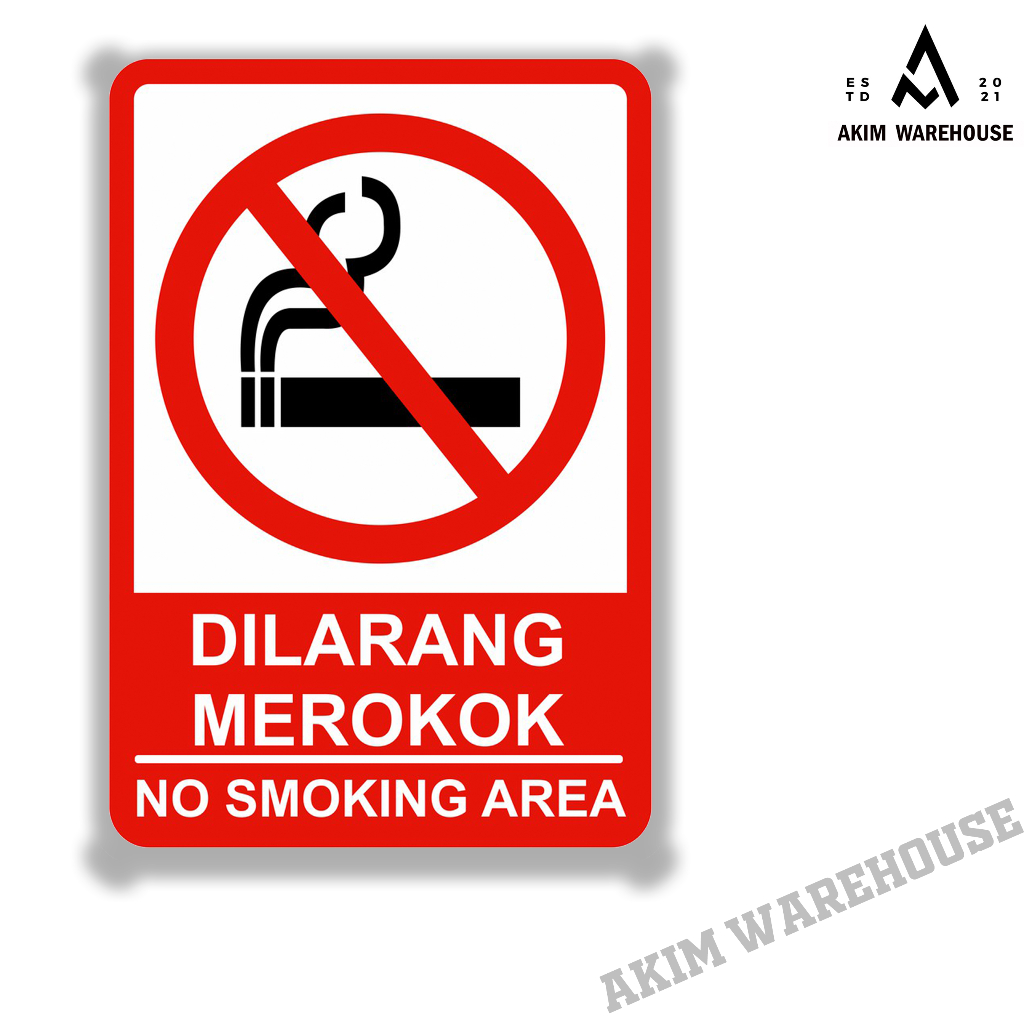 

Stiker Dilarang Merokok / No Smoking