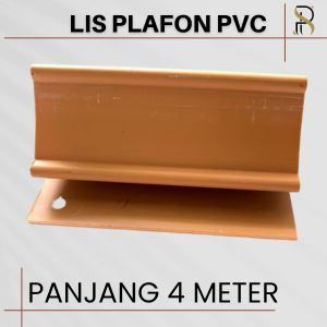 Lis Plafon PVC Warna Coklat