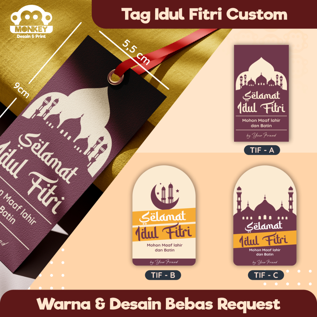 Hang Tag Idul Fitri lebaran Ucapan Idul Fitri Tag Ucapan