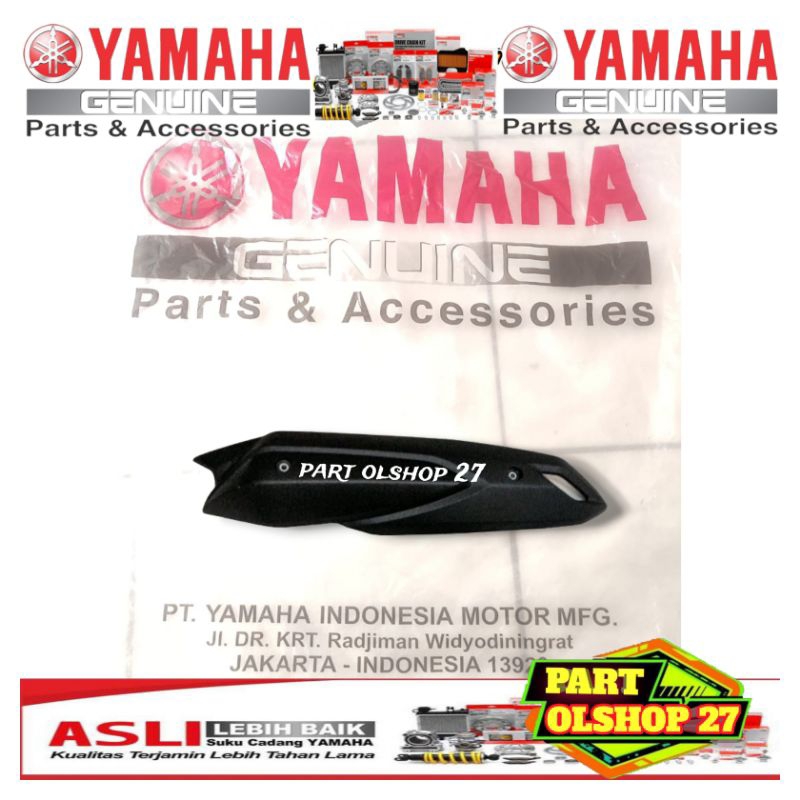 COVER TUTUP TAMENG KNALPOT PANJANG LEXI AEROX 155 ASLI ORI YAMAHA