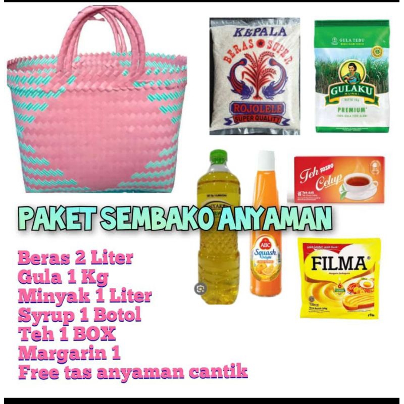 

Paket Sembako Paket Munggahan free Tas Anyaman