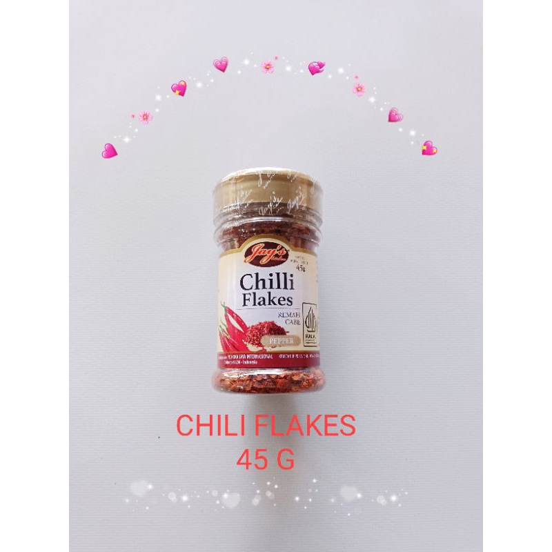 

CHILLI FLAKES 45GR BUBUK CABE KASAR JAYS