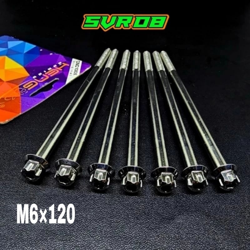 baut 10 probolt 6×120 panjang 12cm stainless model GS 1 original heng thailand