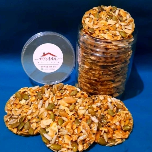 

Noga kacang/Ting-ting kacang/Kue kacang/Florentin/Mix kacang almond