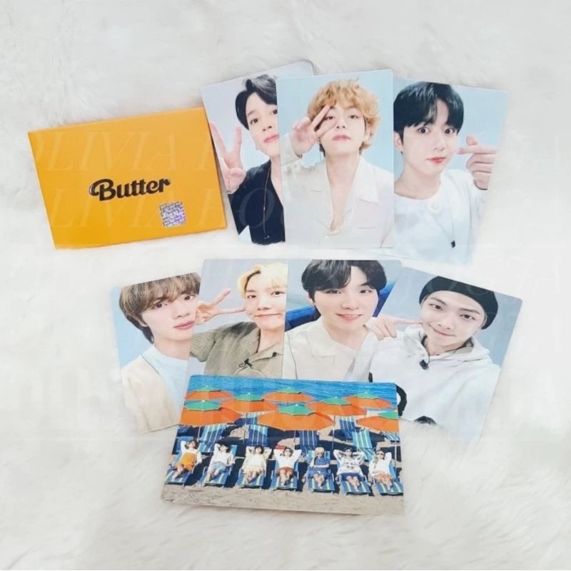 Photocard BTS Butter 2021 BTS F Mini Photocard Butter BTS Orange F