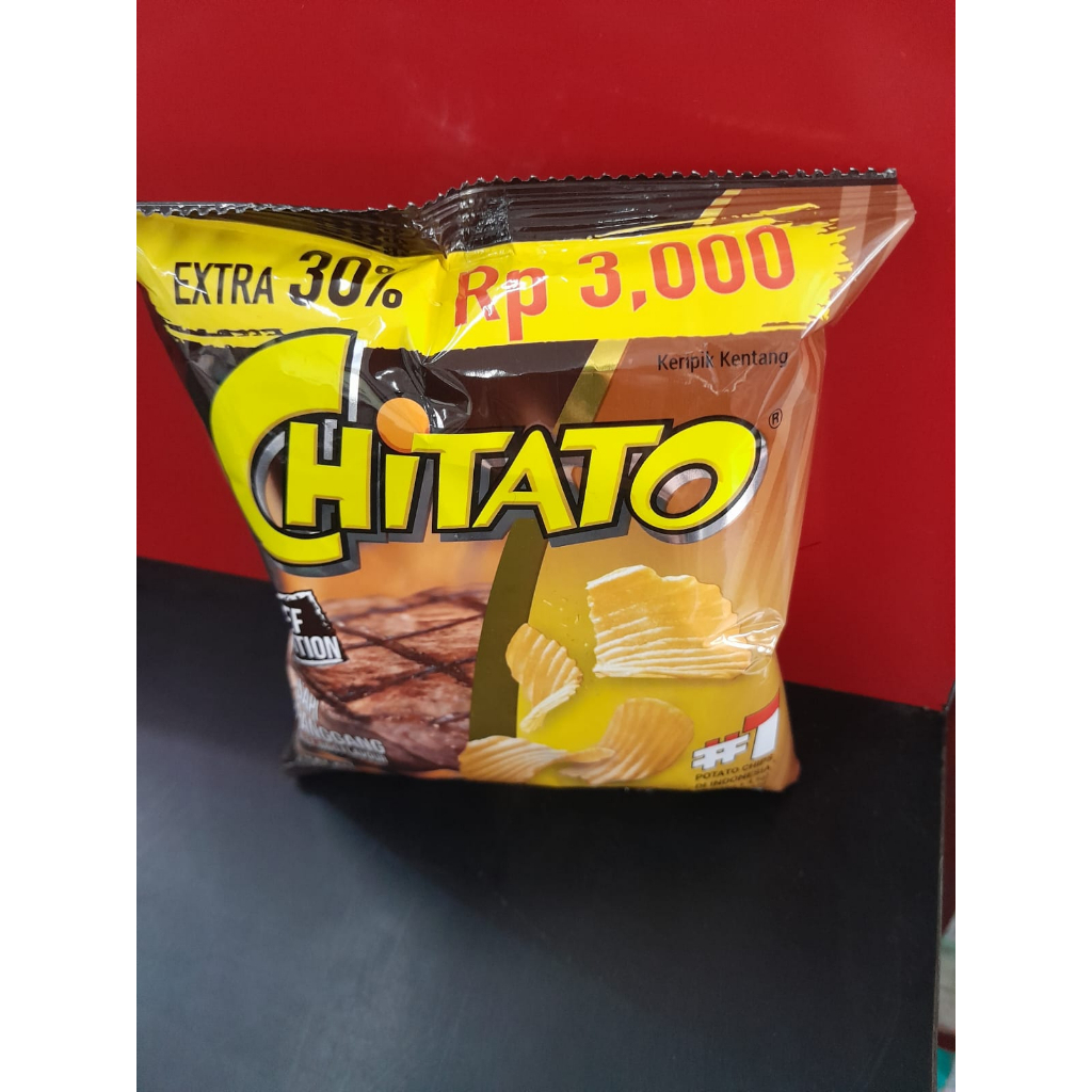 

CHITATO 19,5G BBQ [1 RENCENG ISI 10 BUNGKUS] RASA SAPI PANGGANG EXTRA 30% | CHITATO BEEF EDITION | CHITATO BEEF BBQ FLAVOUR