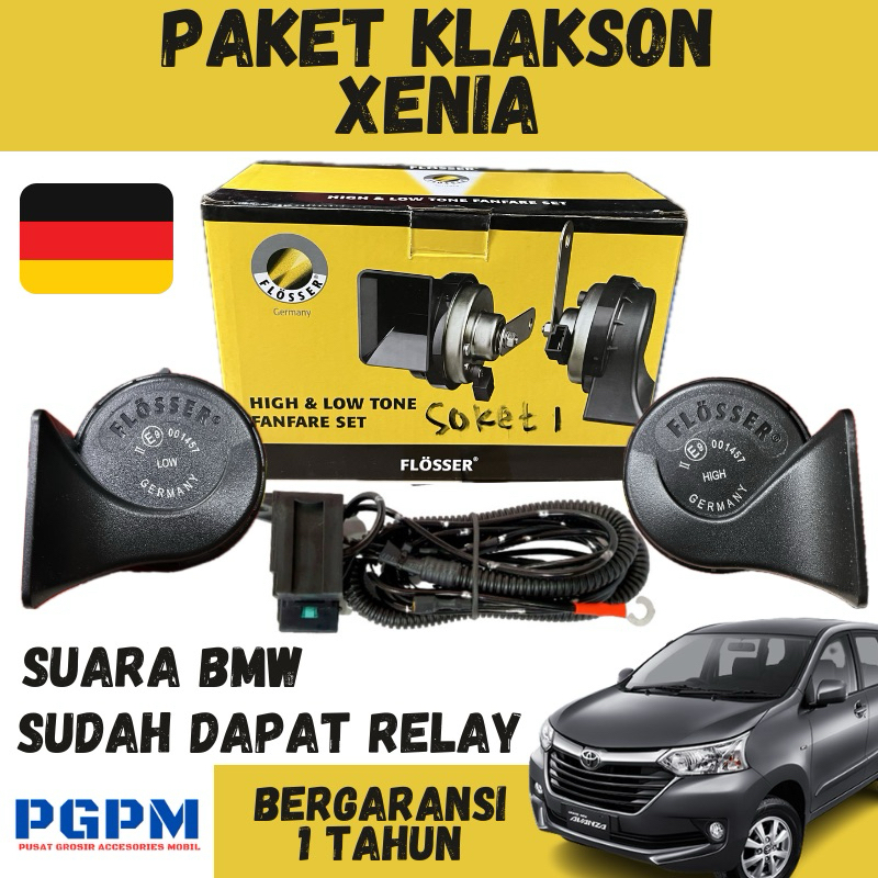 Klakson Mobil Xenia Merek Flosser Original Include Relay Klakson Berkualitas