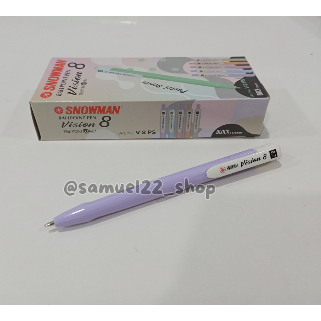 

Pulpen SNOWMAN V-8 PS 0.7 mm / Ballpoint SNOWMAN V8 PS 0.7mm Satuan