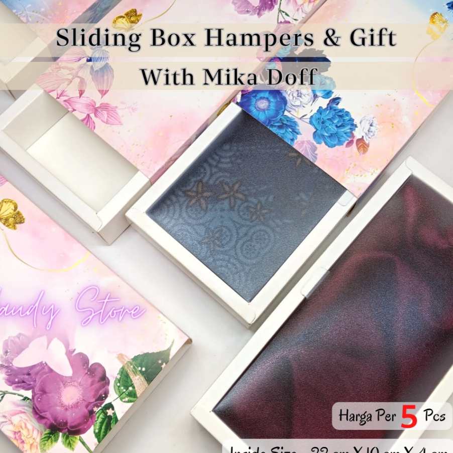 

Grosir BOX SLIDING MOTIF BESAR 5 Pcs SLIDING BOX KEMASAN GIFT HAMPERS HIJAB PACKAGING