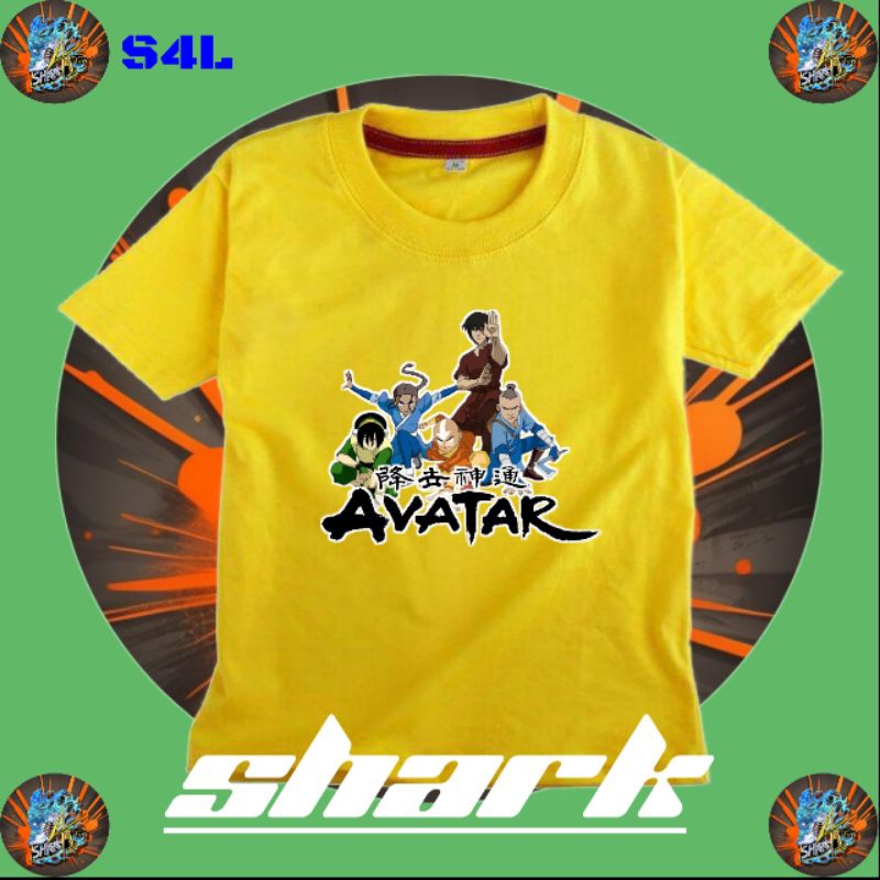 Kaos Baju Anak Laki-laki, Perempuan Karakter Avatar Aang Zuko Katara Saka