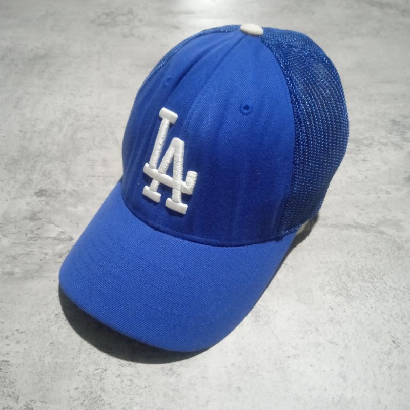 topi snapback trucker mlb x la biru