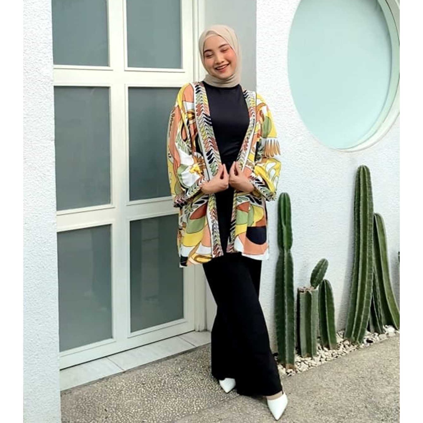 ORDER SAJA GAN Outer Cardigan Kimono Batik Cardigan Wanita Oversize Cardigan KatunOuter Cardigan Kim