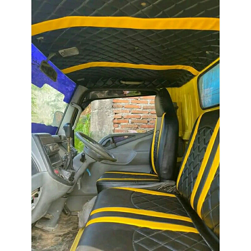 sarung jok + plafon / cover jok + plafon truk, canter / Ragasa / Dyna / Engkel / Umplung / elf macan