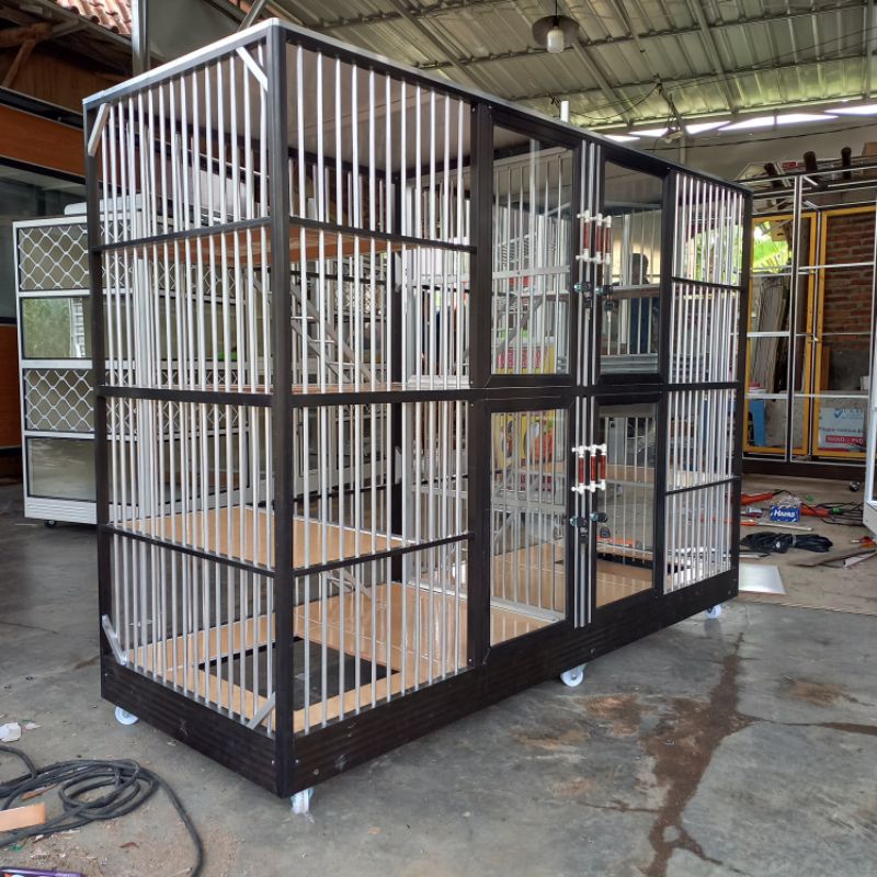 KANDANG KUCING ALUMINIUM 4 KAMAR