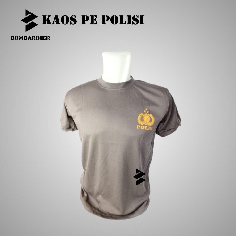 TERMURAH KAOS PE POLRI COKLAT POLISI COD