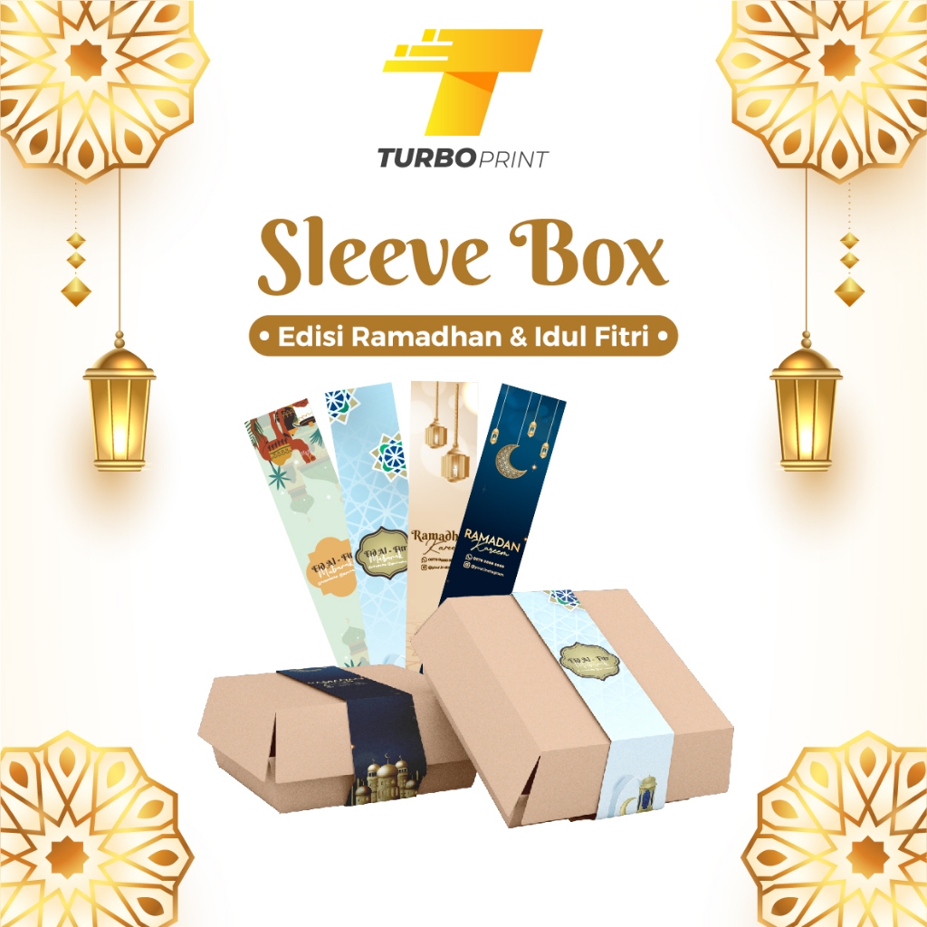 

Cetak Sleeve Box Makanan Spesial Ramadhan & Idulfitri Label Hampers Segel Box - Paper Belt Kemasan