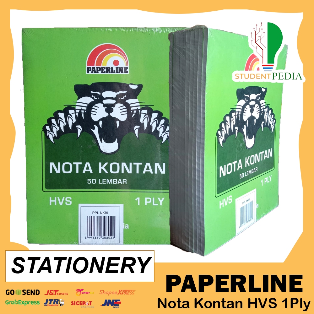 

Nota Kontan 50 Lembar HVS 1Ply Paperline / Rangkap 1 / 1Pack Isi 10pcs