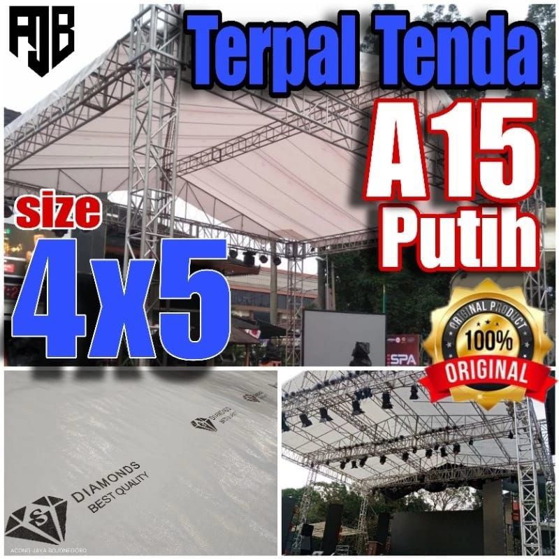Terpal korea A15 ukuran 4x5 Terpal Tenda