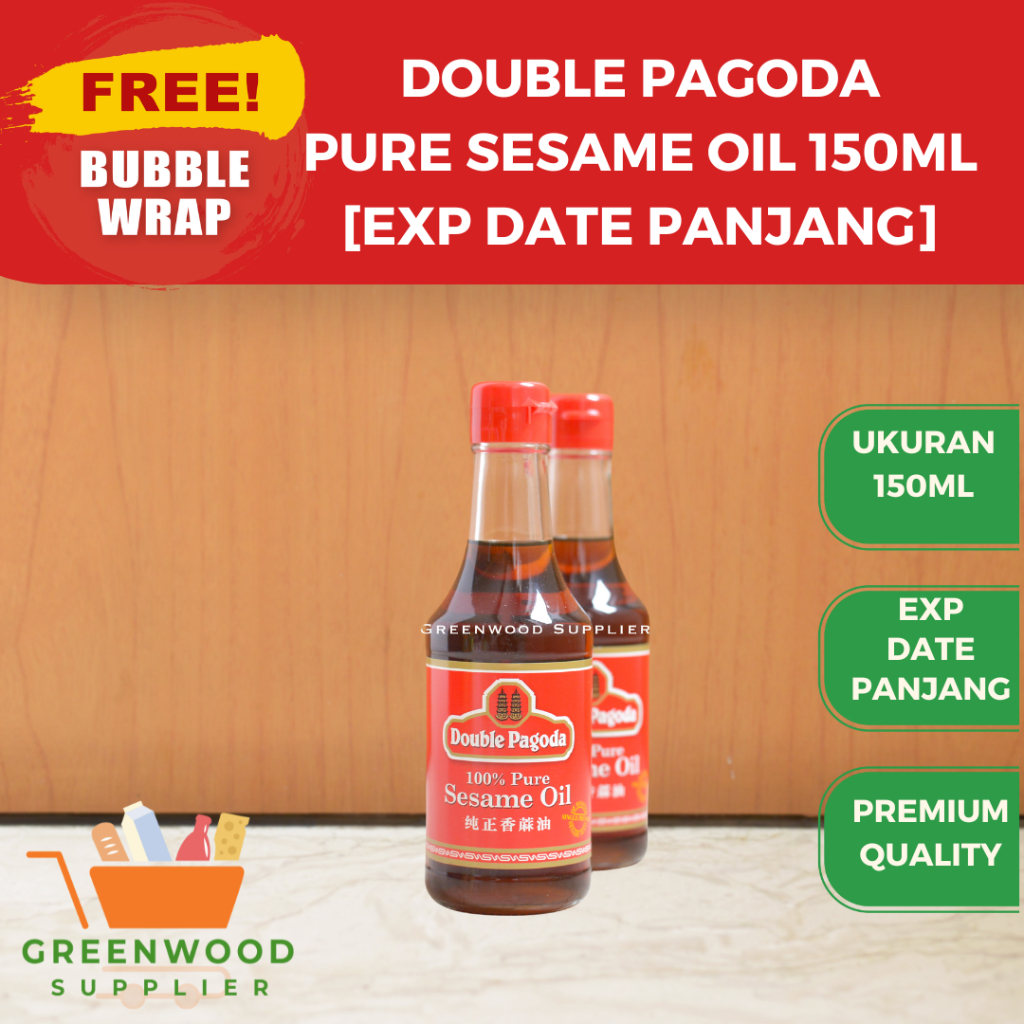 

Double Pagoda Pure Sesame Oil / Minyak Wijen - 150ML - Std Packing