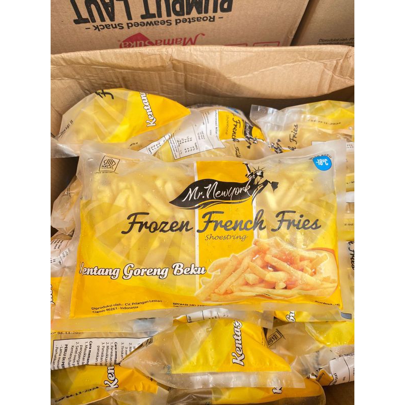 

French Fries Mr. New York 500gr /kentang goreng Frozen/Frozen food