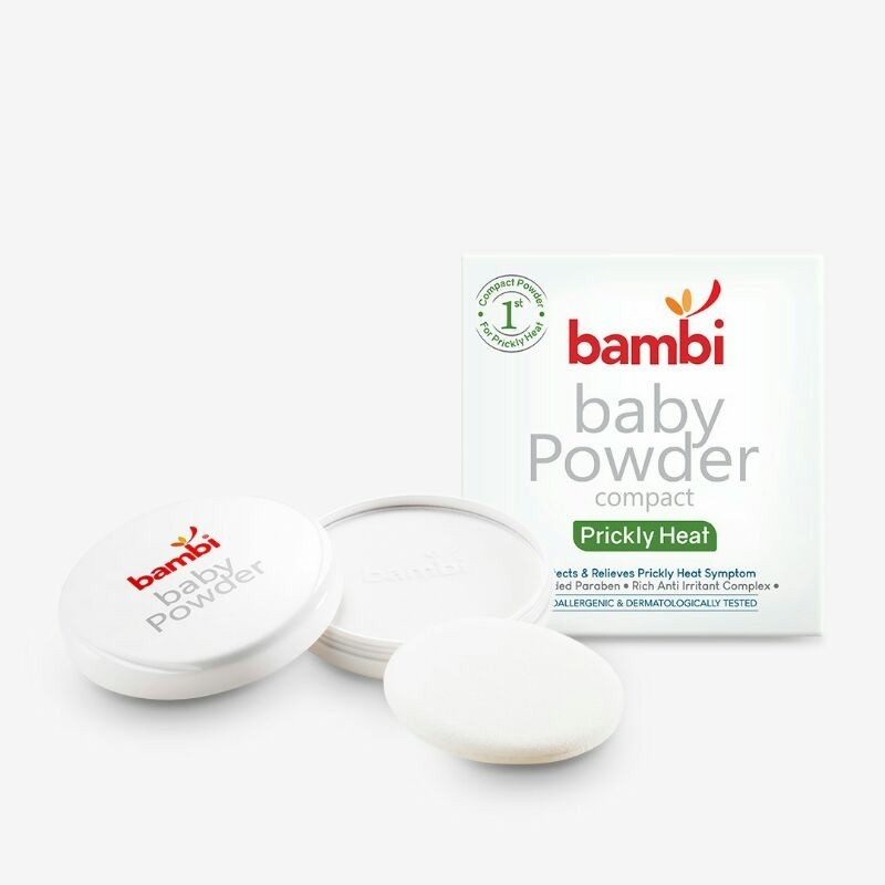 Bambi POWDER Prickly Compac_Bedak padat Bambi Prickly Heat || bedak gatal Bambi compeck prickly