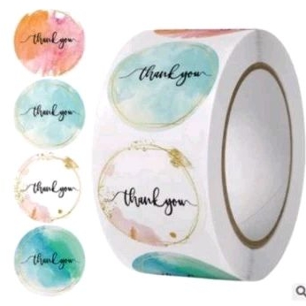 

stiker thank you 1 rol isi 500