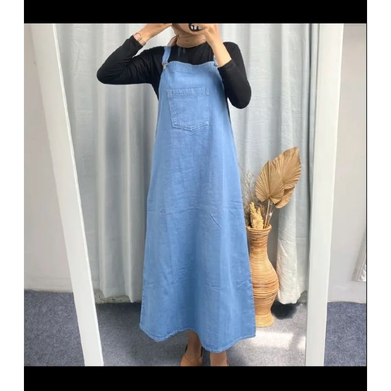 overal jeans wanita/ gamis remaja