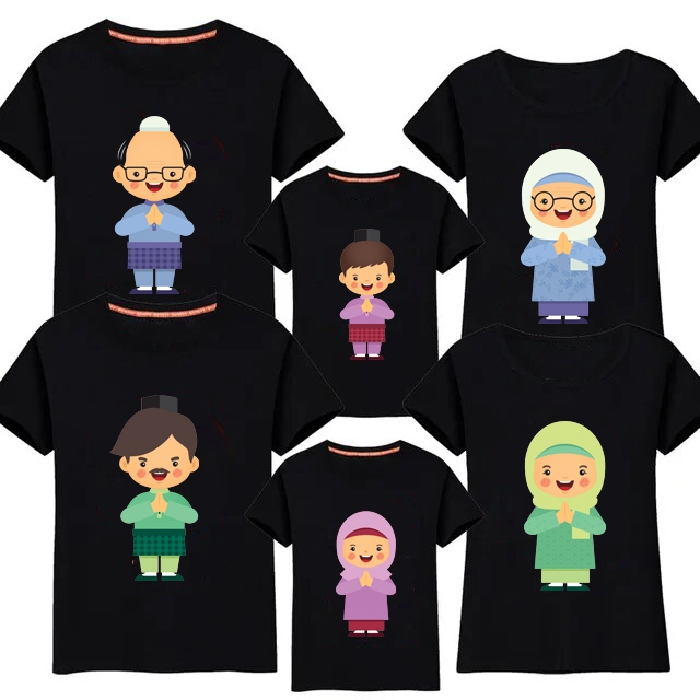 kaos couple ABAH CS baju keluarga kekinian trendy anti mainstream keren untuk lebaran dan buat jalan