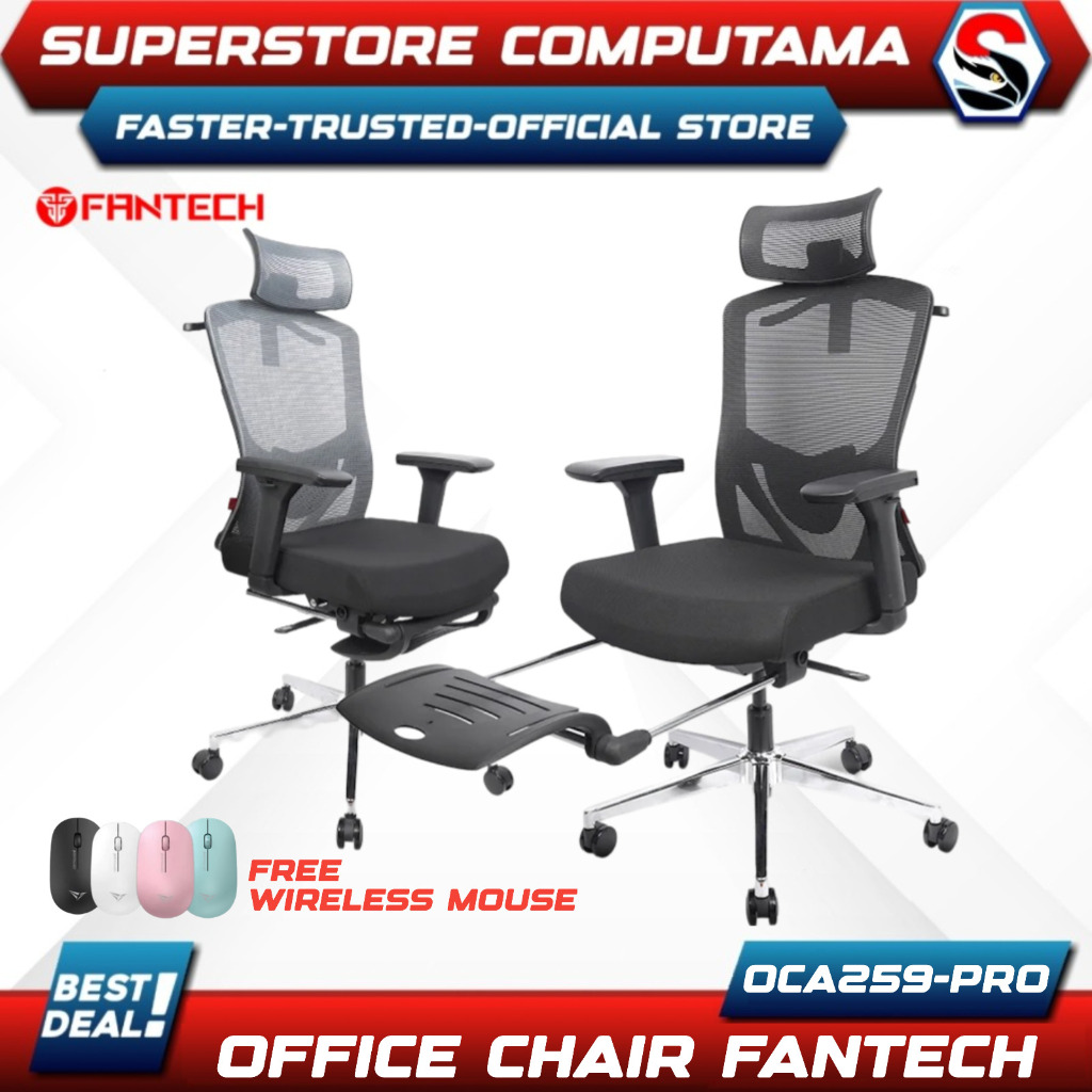 Fantech OCA259 PRO | OCA-259 PRO Kursi Kantor Kerja Office Chair