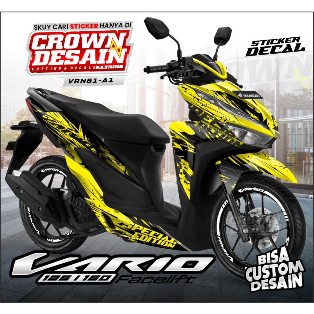Decal Sticker Honda Vario 125 150 Fullbody 2018 2019 2020 2021 - Dekal All New Vario Facelift - VRN 
