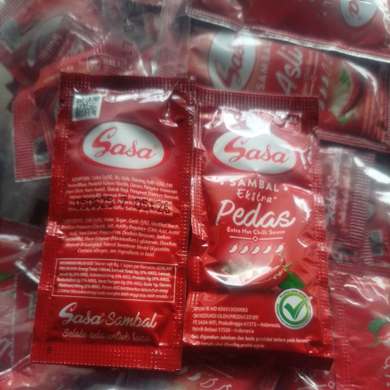 

Saus Sambal Sasa isi 48 x 8 gr / Original Chili Sauce