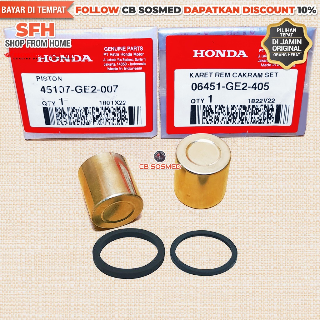 Piston Kaliper Depan Supra X 125 2007-2014 Oring Seal Kaliper Depan Supra X 125 Injection Original H