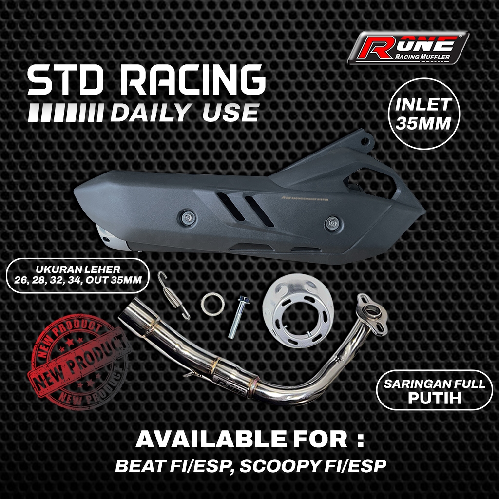 Knalpot R One Racing Beat Fi / Beat Esp / Scoopy Fi / Esp