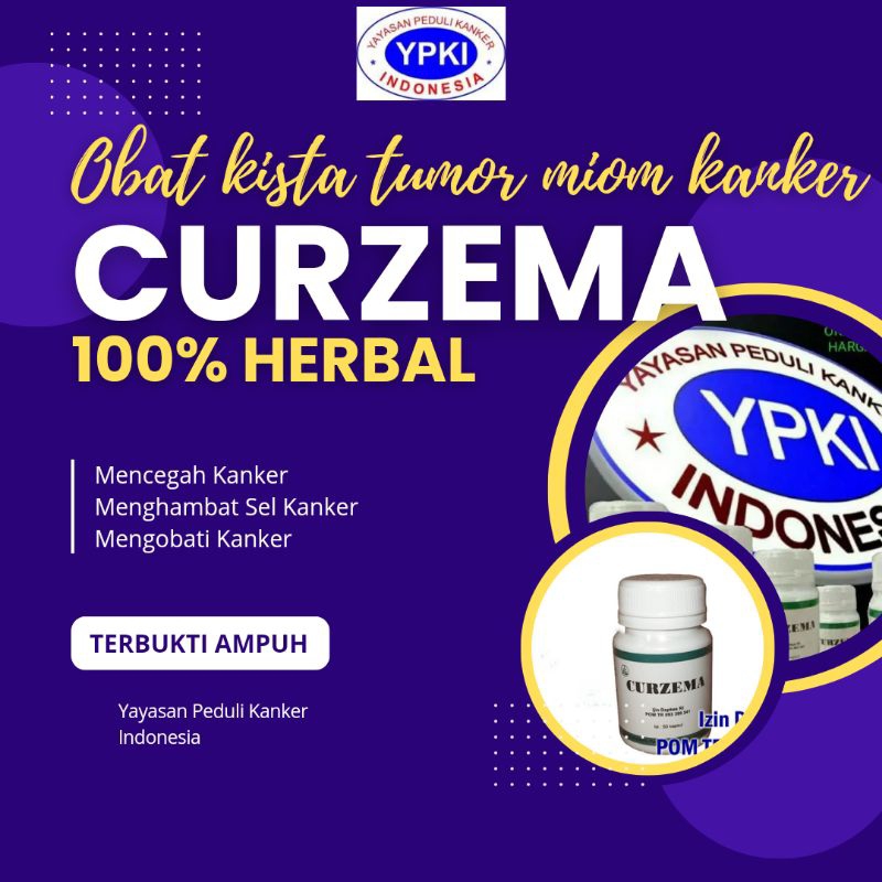Curzema Asli YPKI Herbal Alami Obat Kanker Tumor Payudara Jinak Paling Ampuh