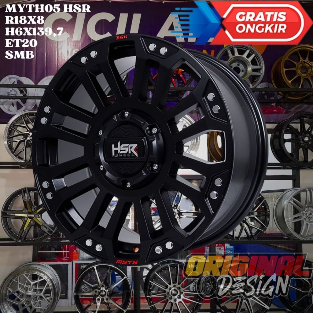 Velg Mobil Ring 18 HSR MYTH05 R18 PAJERO FORTUNER TRITON HILUX DC DMUX